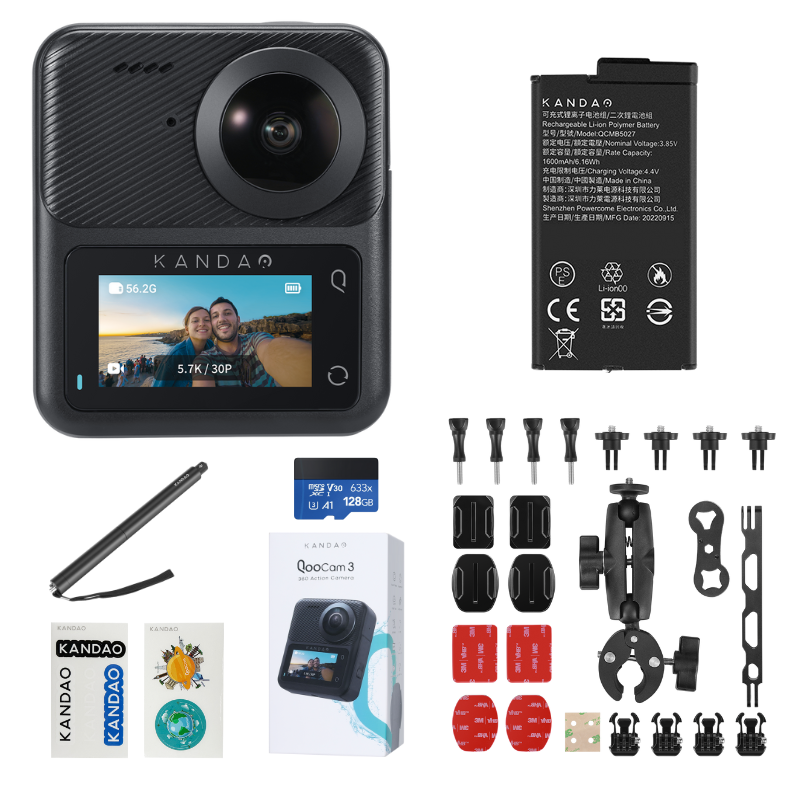 QooCam 3 | 5.7K 360 Camera | 62MP Photo | IP68 Waterproof