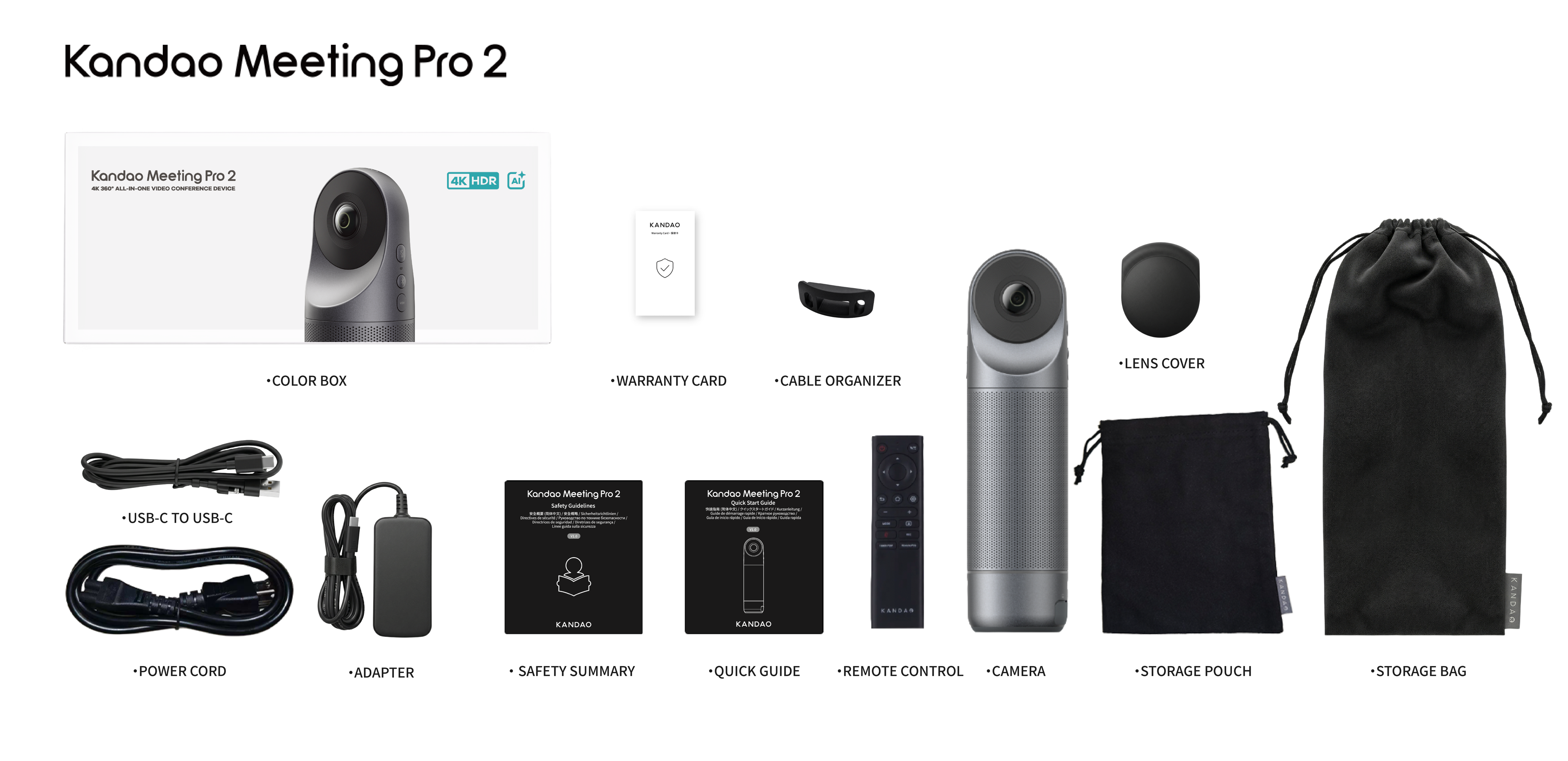 Kandao Meeting Pro 2 | Kandao Meeting Pro 2 4K AI 360 Conference
